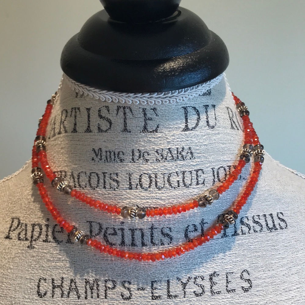 Pair of beaded necklaces